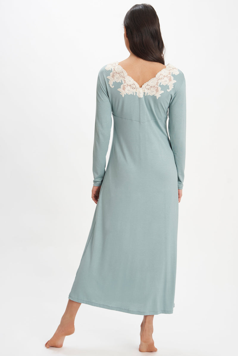 Viscose Jersey Long Nightgown - Dress - italian lingerie