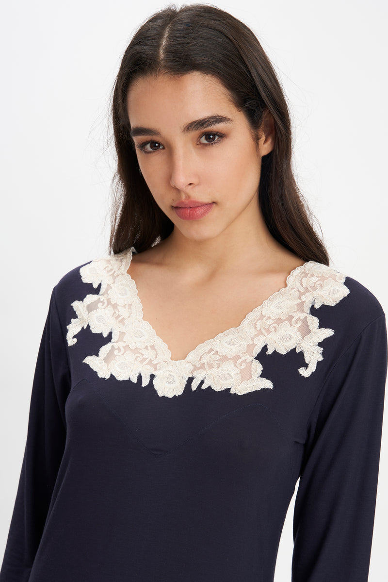 B2B - Viscose Jersey Long Nightgown - Dress - italian lingerie