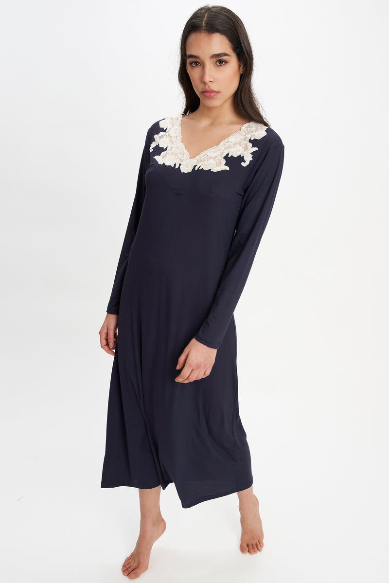 B2B - Viscose Jersey Long Nightgown - Dress - italian lingerie