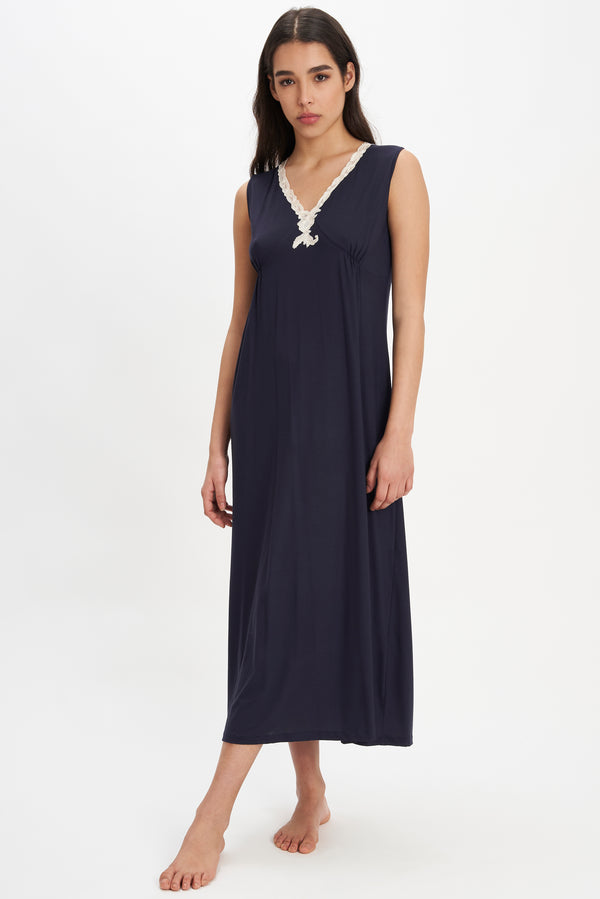 B2B - Viscose Jersey Long Nightgown - Dress - italian lingerie