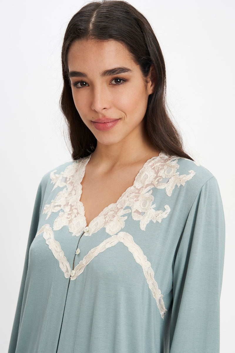 Viscose Jersey Long Robe - Robe - italian lingerie