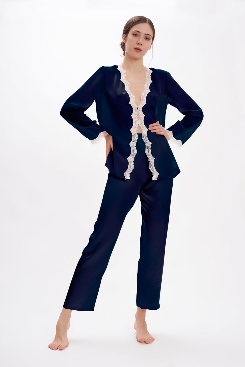 B2B - Silk Georgette Pyjama - Pyjama - italian lingerie