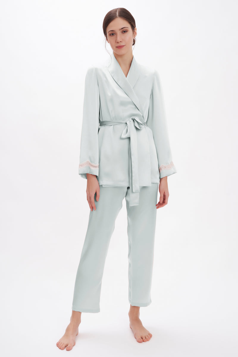 Silk Satin Pyjama – Flora Lastraioli Shop Online