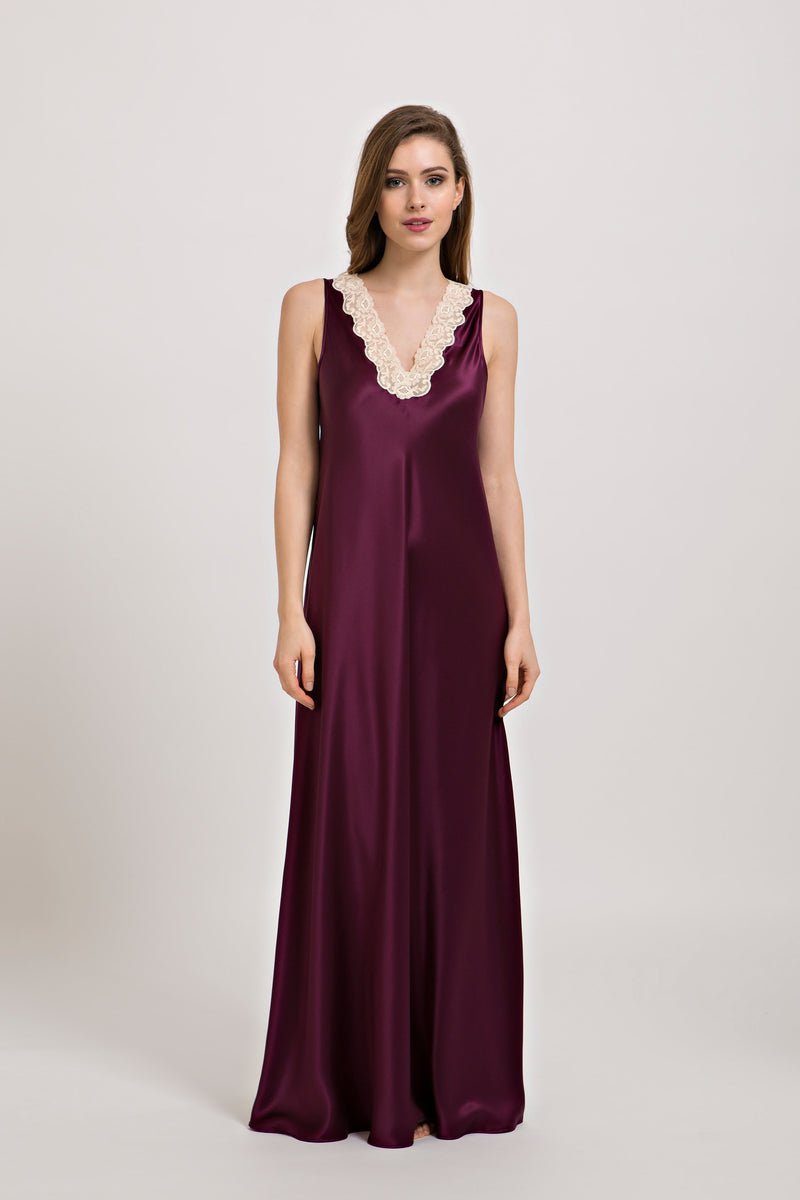 Silk Nightgown - Dress - italian lingerie