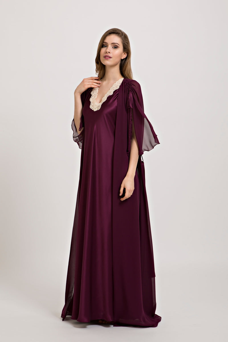 Silk Nightgown - Dress - italian lingerie