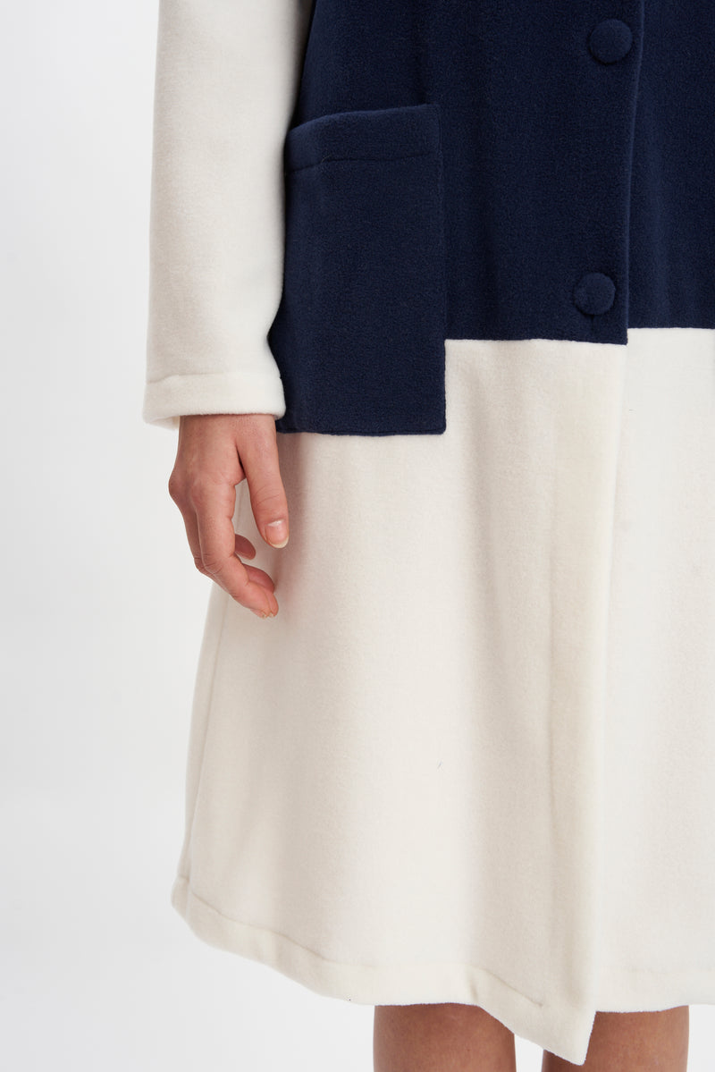 B2B - Short Pile Robe Bicolor - Robe - italian lingerie