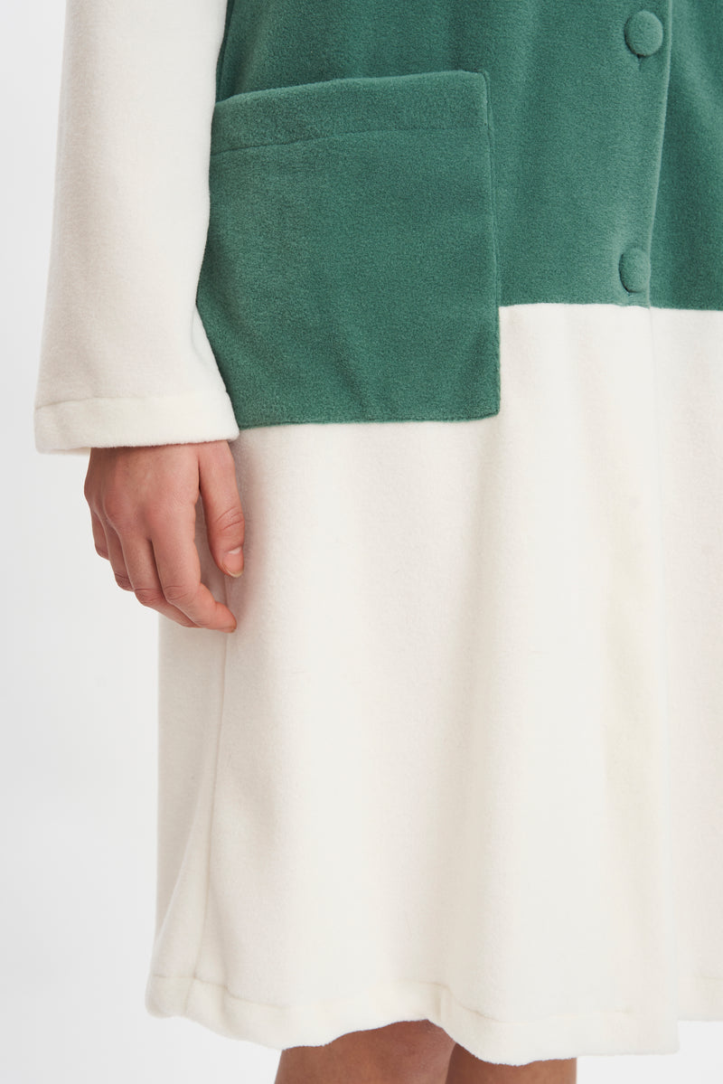 B2B - Short Pile Robe Bicolor - Robe - italian lingerie