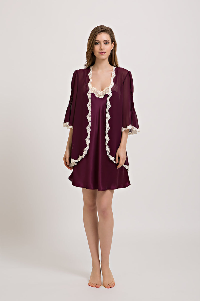 Silk Georgette Jacket - Robe - italian lingerie