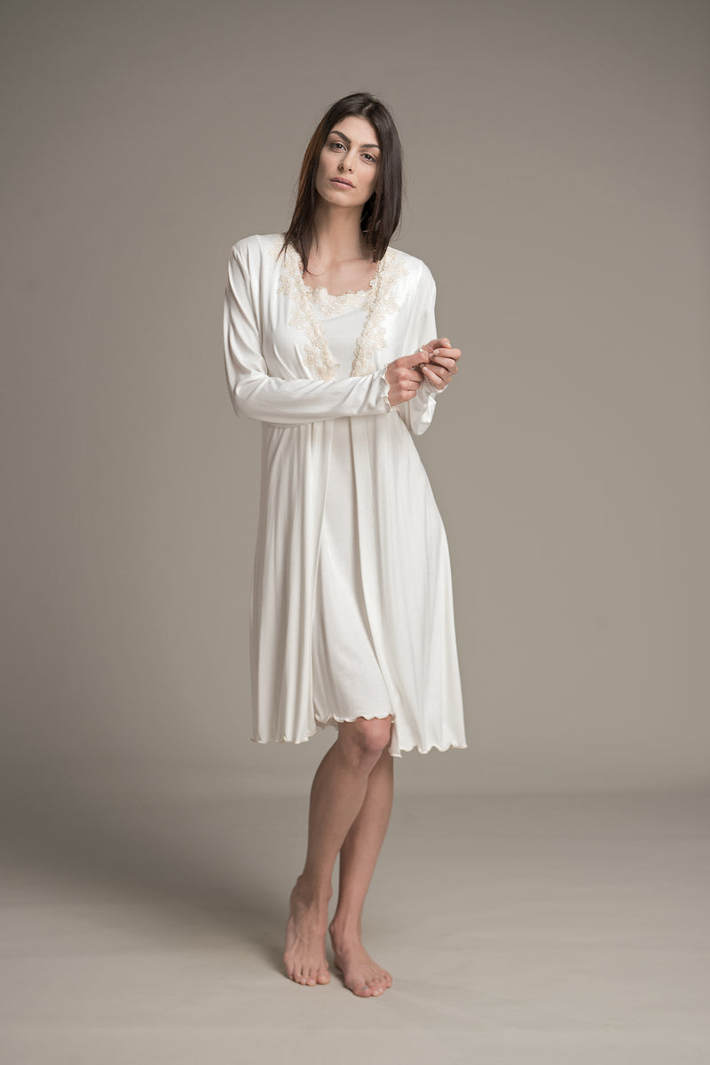 B2B - Viscose Jersey Robe - Robe - italian lingerie