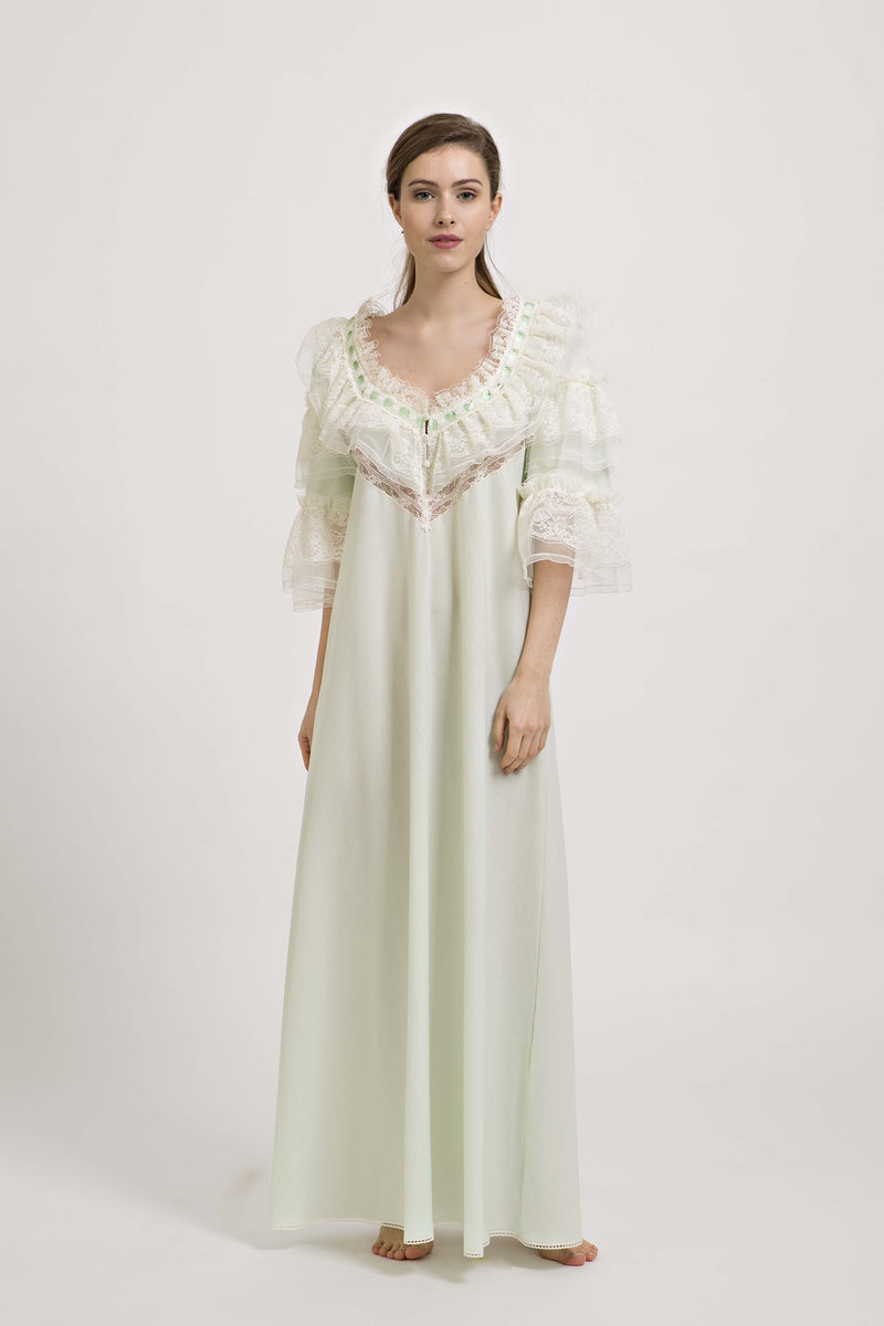 Michelle - Cotton Nightgown - Dress - italian lingerie